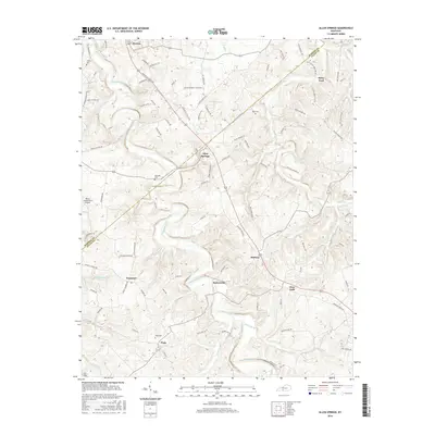 2016 Map of Allen Springs, 2016 Print