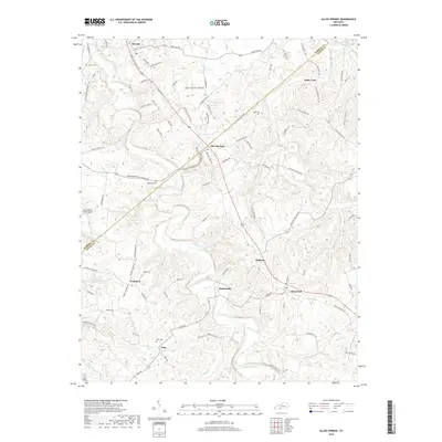 2019 Map of Allen Springs, 2019 Print