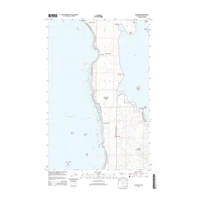 2014 Map of Allens Bay, 2014 Print