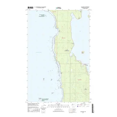 2017 Map of Allens Bay, 2017 Print