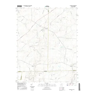 2016 Map of Allensville, 2016 Print