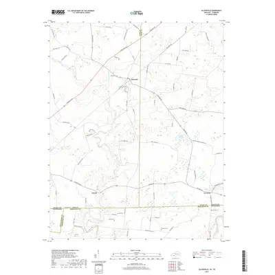 2019 Map of Allensville, 2019 Print