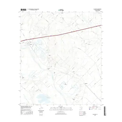 2016 Map of Alleyton, 2016 Print