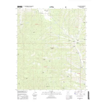 2017 Map of Allie Canyon, 2017 Print