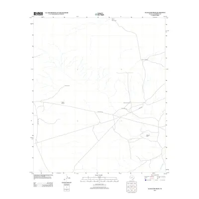 2013 Map of Alligator Draw, 2013 Print