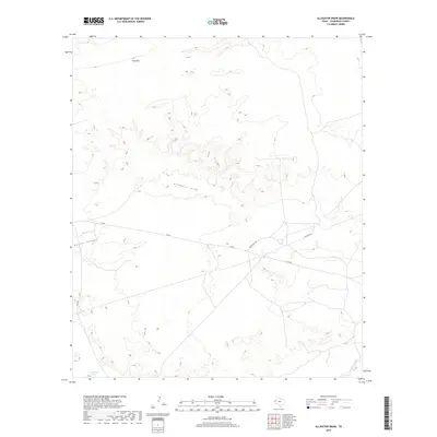 2019 Map of Alligator Draw, 2019 Print