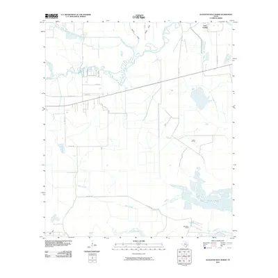 2010 Map of Alligator Hole Marsh, 2010 Print