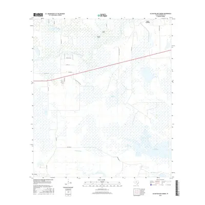 2016 Map of Alligator Hole Marsh, 2016 Print