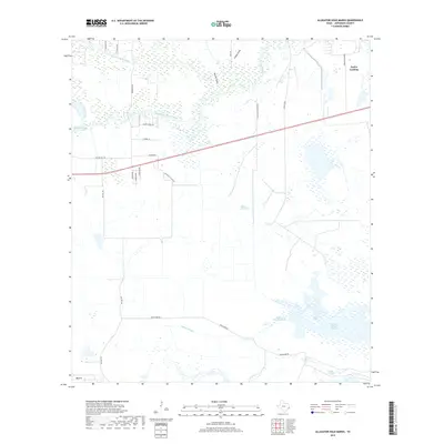 2019 Map of Alligator Hole Marsh, 2019 Print