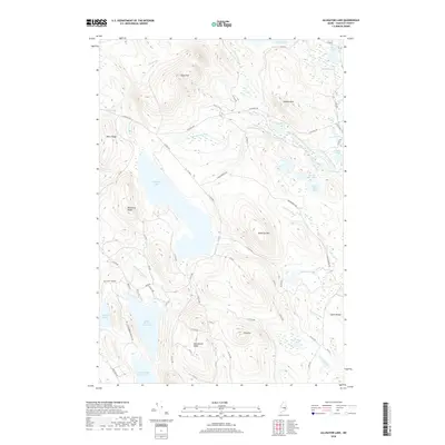 2018 Map of Alligator Lake, 2018 Print
