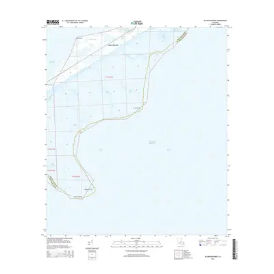 2015 Map of Alligator Point, 2015 Print