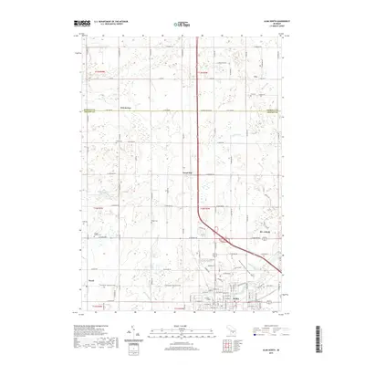 2019 Map of Alma North, 2019 Print