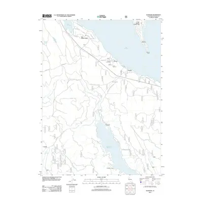 2012 Map of Almanor, 2012 Print
