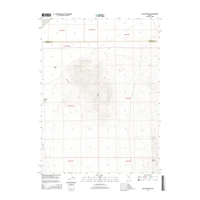 2014 Map of Alpha Mountain, 2014 Print