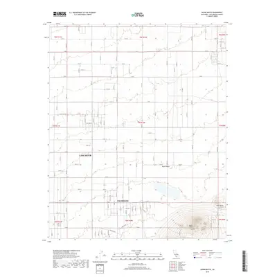 2018 Map of Alpine Butte, 2018 Print