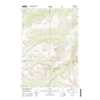 2017 Map of Alpine, 2017 Print