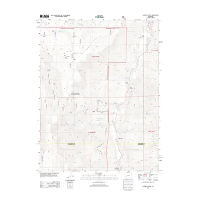 2013 Map of Alpine Plateau, 2013 Print