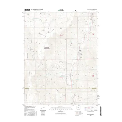 2016 Map of Alpine Plateau, 2016 Print