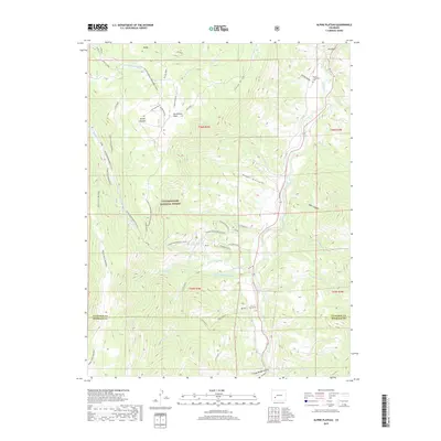 2019 Map of Alpine Plateau, 2019 Print