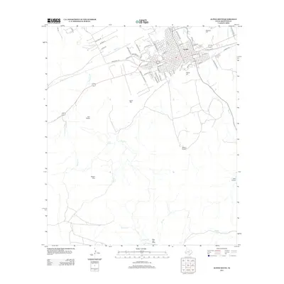 2012 Map of Alpine South, 2012 Print