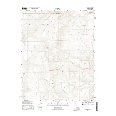 2017 Map of Alps Mesa, 2017 Print