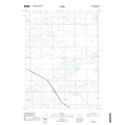 2017 Map of Alsop Lake, 2017 Print