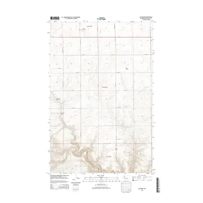 2014 Map of Alstown, 2014 Print
