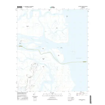 2017 Map of Altamaha Sound, 2017 Print