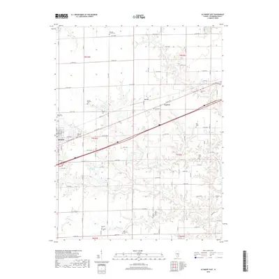 2018 Map of Altamont East, 2018 Print
