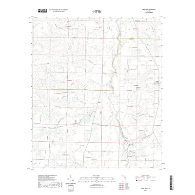 2021 Map of Altha West, 2021 Print