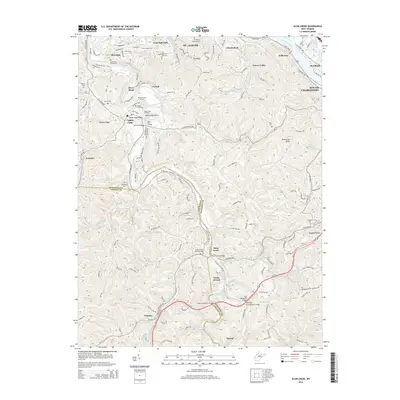 2014 Map of Alum Creek, 2014 Print