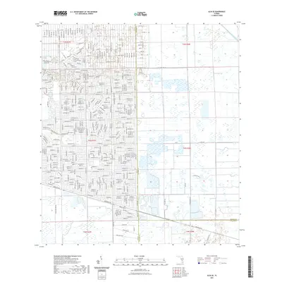 2021 Map of Alva SE, 2021 Print