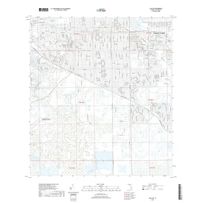 2018 Map of Alva SW, 2018 Print