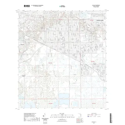 2021 Map of Alva SW, 2021 Print