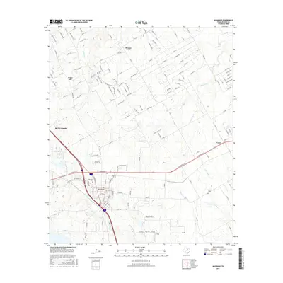 2016 Map of Alvarado, 2016 Print
