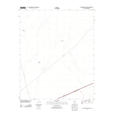 2012 Map of Alvord Mountain East, 2012 Print
