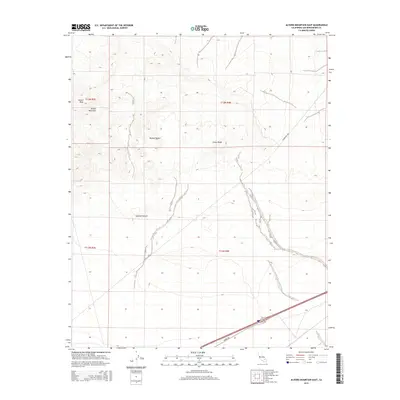 2015 Map of Alvord Mountain East, 2015 Print