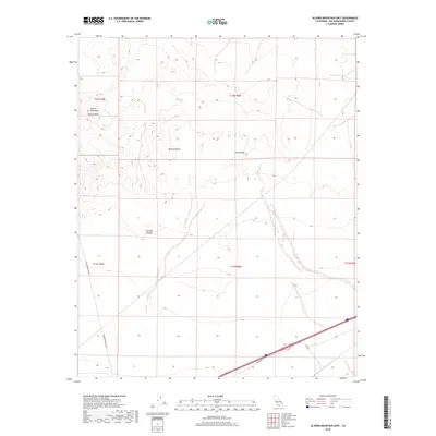 2018 Map of Alvord Mountain East, 2018 Print