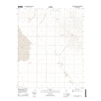 2015 Map of Alvord Mountain West, 2015 Print