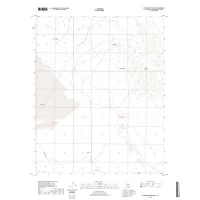 2018 Map of Alvord Mountain West, 2018 Print