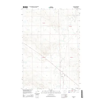 2014 Map of Alzada, 2014 Print