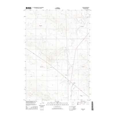 2017 Map of Alzada, 2017 Print
