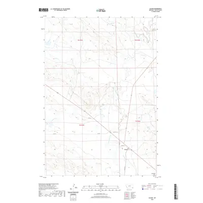 2020 Map of Alzada, 2020 Print