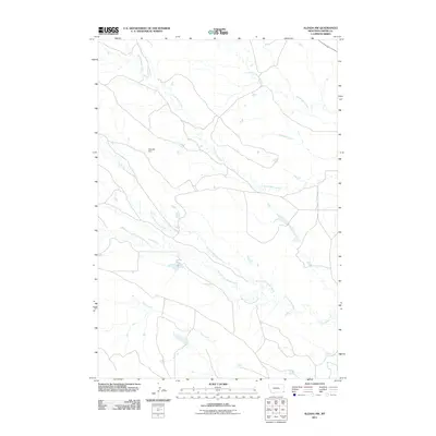 2011 Map of Alzada NW, 2011 Print
