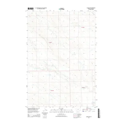 2014 Map of Alzada NW, 2014 Print