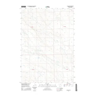 2017 Map of Alzada NW, 2017 Print