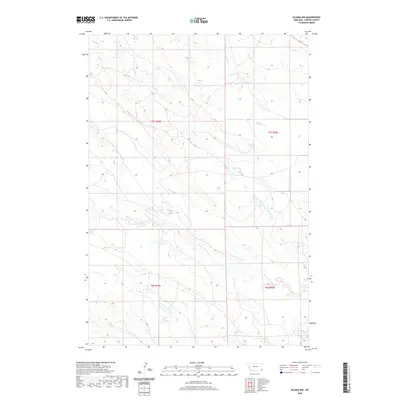 2020 Map of Alzada NW, 2020 Print