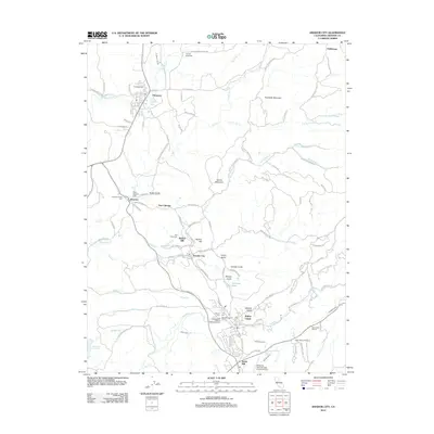 2012 Map of Amador City, 2012 Print