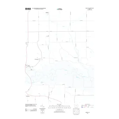 2013 Map of Amana, 2013 Print
