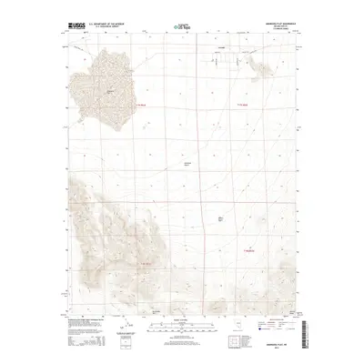 2014 Map of Amargosa Flat, 2014 Print